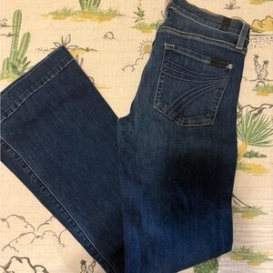 7 For All Mankind Dark Blue Boot Cut Jeans